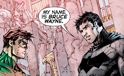 tterrymcginnis:  Bruce and Hal in Justice League: War//Justice League: Origin