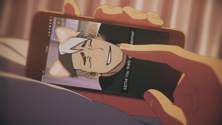 hnamvs:modern au: pidge forced keith to finally get a snapchat!! but no one bothered to tell him shi