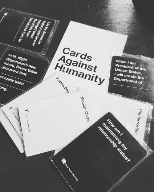 Weirdly therapeutic #cardsagainsthumanity