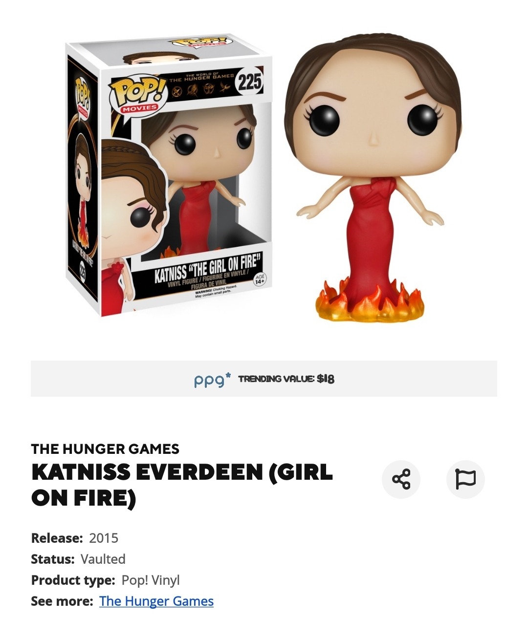 Katniss Everdeen “The Girl on Fire” funko pop, Don’t