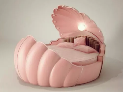 interiordesignanddecor:  Mermaids sleep in shell beds. 