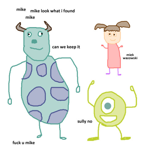 buzzfeed:  Every Pixar movie summarized in terrible Microsoft Paint drawings.  Seems legit.