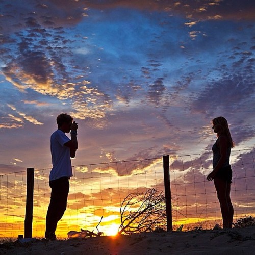 j-j-florence: Johns and Momjohn snap shot of a French sunset.  Photo: Damea Dorsey