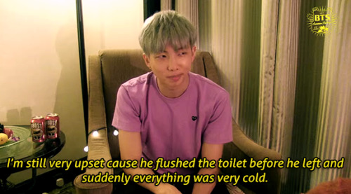 taeqi-moved: tip of the day: never walk in the bathroom when namjoon is in the shower, and never ask