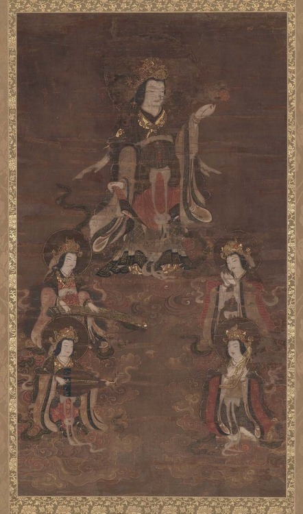 Benzaiten, the Goddess of Music and Good Fortune, Muromachi period 15h–16th century Japan
