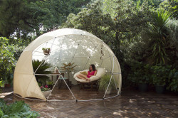 theyoginigypsy:  The Garden Igloo, allowing you to enjoy the outdoors all year round. 