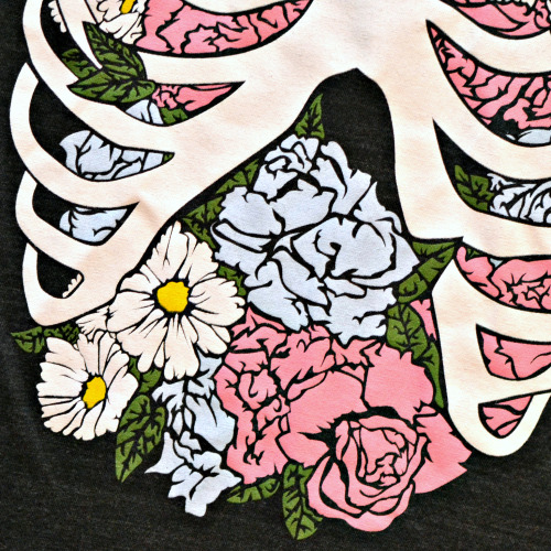 wickedclothes: Wicked Clothes presents our latest item: the &lsquo;Floral Rib Cage&rsqu