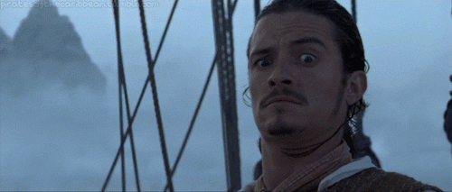 vatican-cameos-sweetie:  piratesofthecaribbean:  Fun fact: This is Orlando’s legit impression of Johnny; it wasn’t originally scripted.  Was there even a script for this film. Every time I see a post about PotC they are like ‘this wasn’t scripted’
