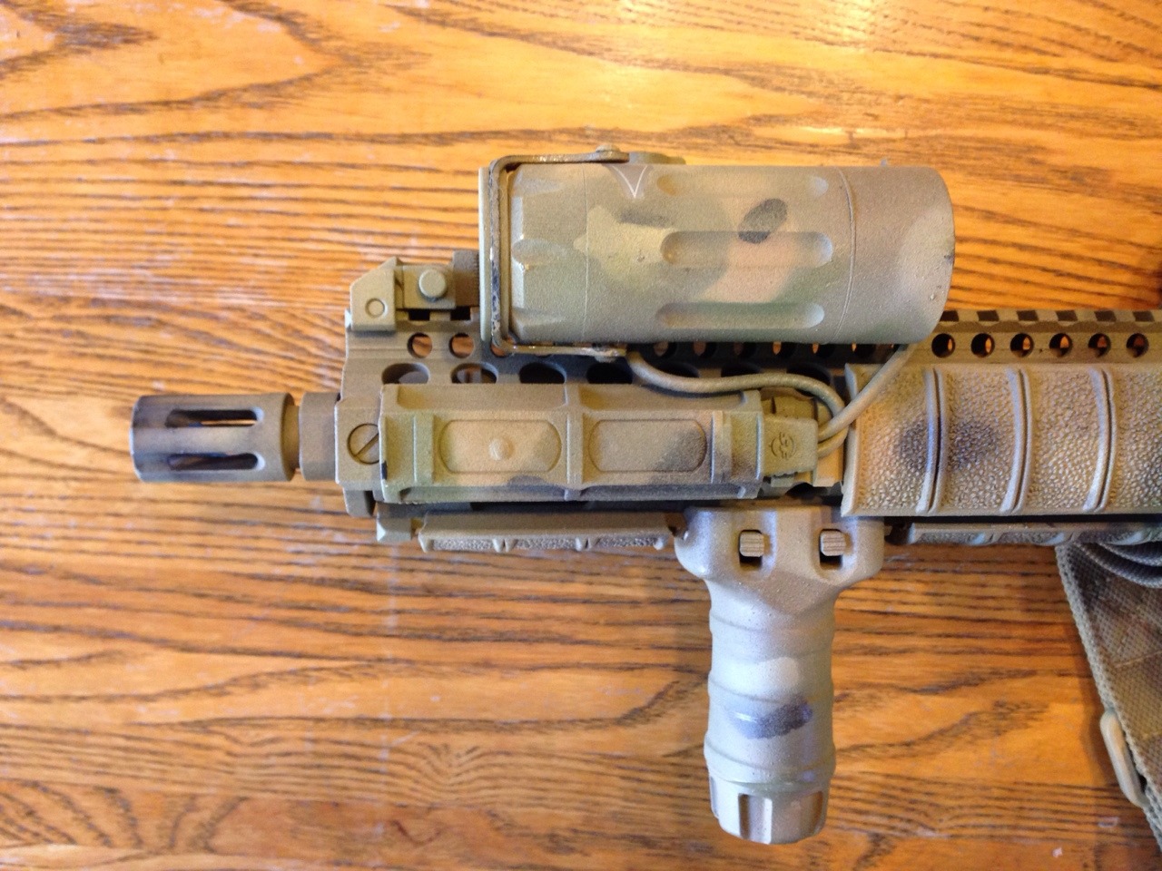 silencersteve:  dr-joe:  My Mk18Mod1.  Love this paint job!