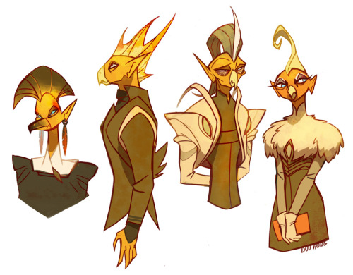 chicken-sketchies:Ah… good ol’e fish-bird peoples. I personally can’t imagine that all Xudarians loo
