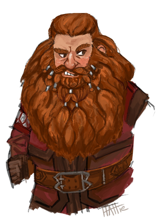 hattedhedgehog:Conveniently, since they’re Dwarves they’d look pretty much the same rega