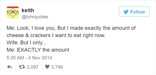 foodffs:  20+ Of The Funniest Food Tweets Ever (click for more) Really nice recipes. Every hour. Show me what you cooked! 
