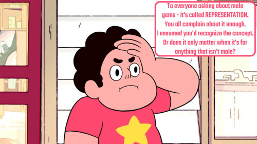 crystalgem-confessions: To everyone asking about male gems: it’s called REPRESENTATION. You al