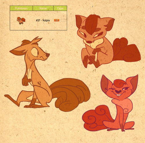 foxery:doin the pokedesign thing awwwyeah vulpix is up first