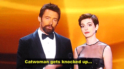 chiakigrlrn-blog:  Les Miserables according to Hugh Jackman and Anne Hathaway. 