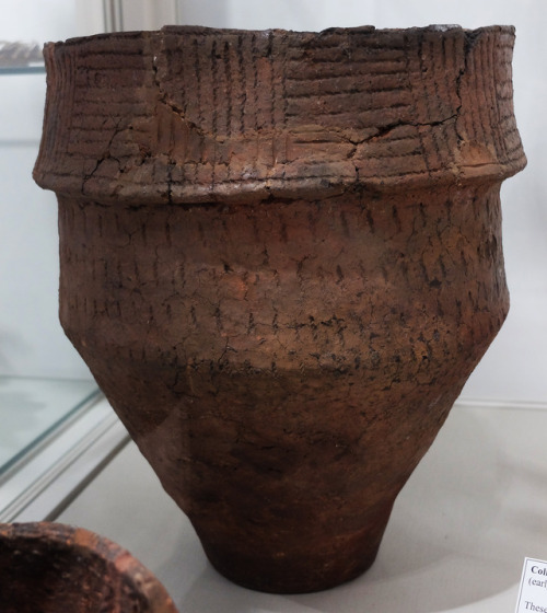Early Bronze Age Collared Urns and Beakers, Penrith and Eden Museum, Penrith, Cumbria, 26.8.17. Thes