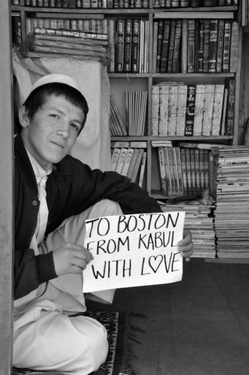 luminousabeer:apostropheincluded:kimyadawson:meghan-casey:From Boston to Kabul with love. See t