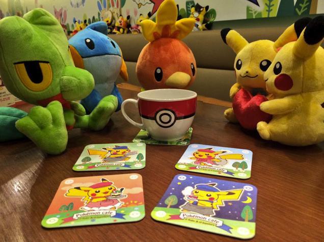 kotakucom:  Photos from the Pokémon Cafe Ω Ruby &amp; α Sapphire, which opened