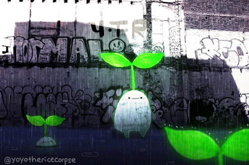 yoyothericecorpse:  Spring rain A little summary of the rain gifs I made :3   Awe