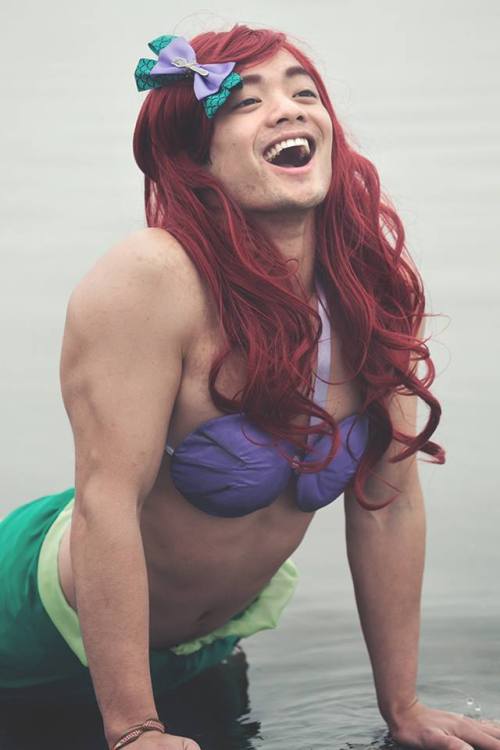 jeckleanddean: Advanced Placement of Shells Osric Chau’s amazing cosplay as Disney princess Ar