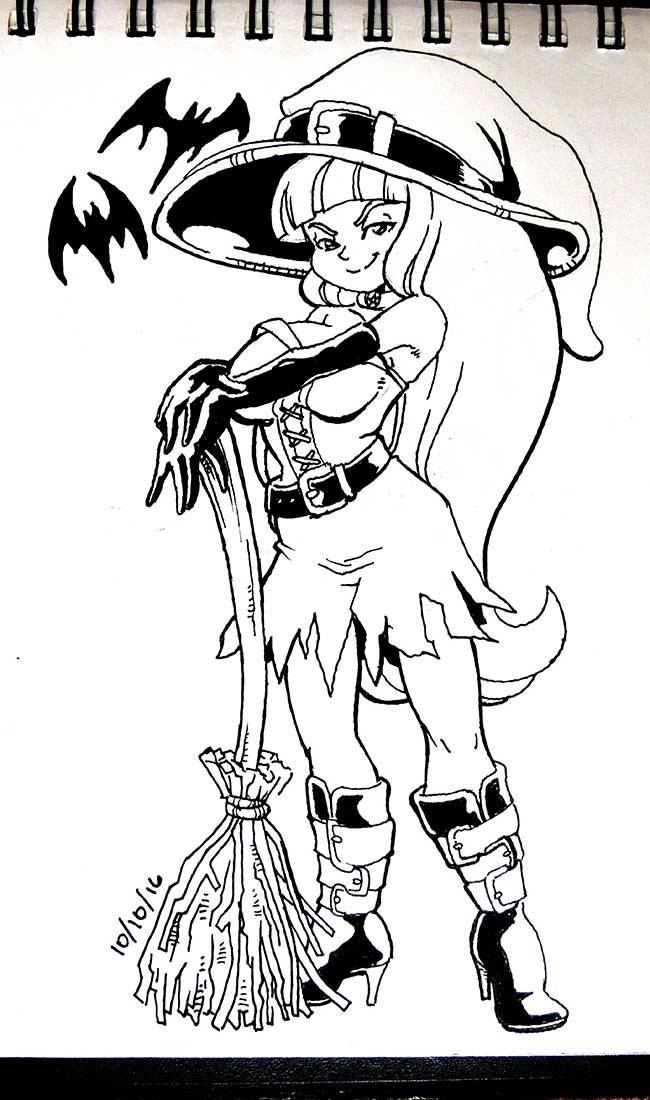 More of last month’s Inktober pieces. Like my stuff? Consider supporting or sending