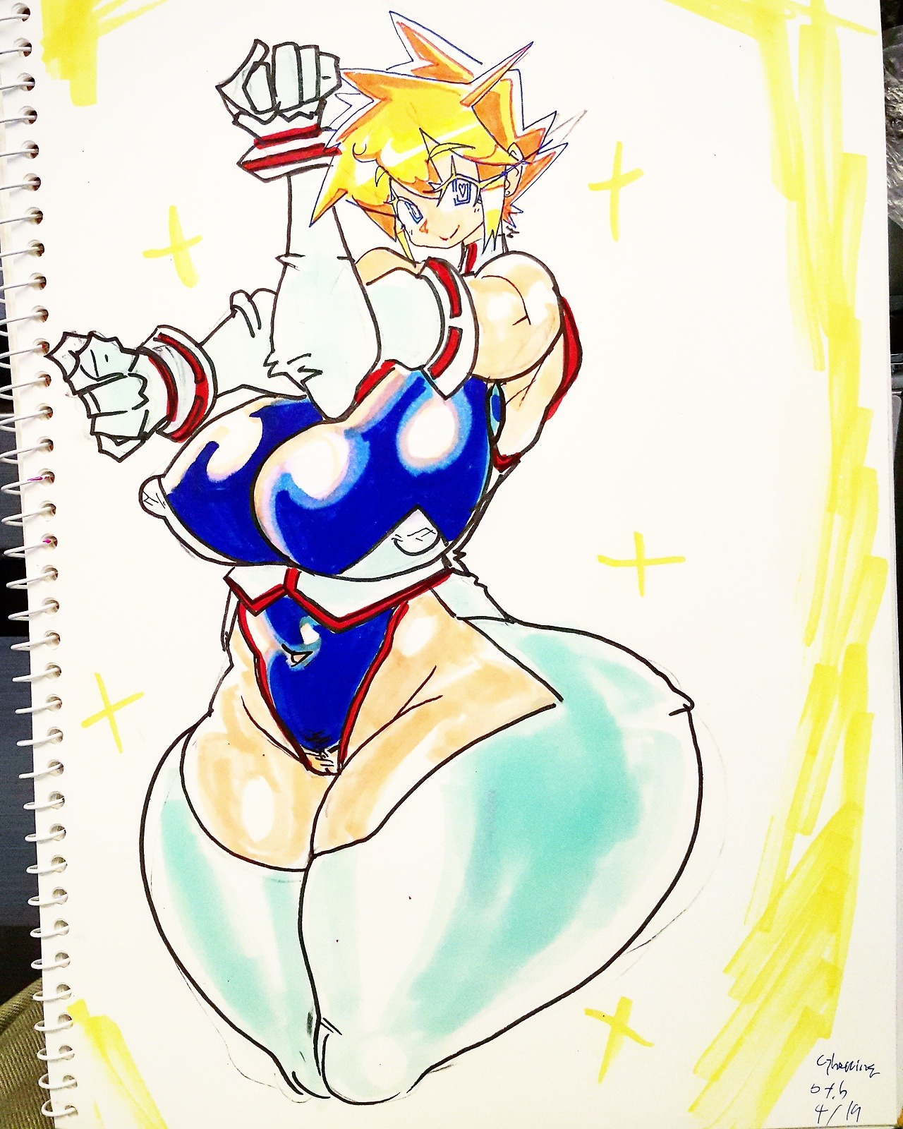 gynoidherring:Giftart for @weardown-rocksalt OC!