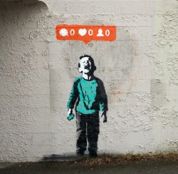 not–banksy:  “Nobody Likes Me”