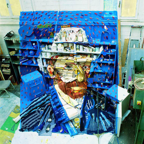 archiemcphee:  Let’s pay a visit to the Department of Awesome Anamorphic Artwork to explore more work by French artist Bernard Pras (previously featured here). Pras uses found objects of every imaginable sort to create awesome installations that appear