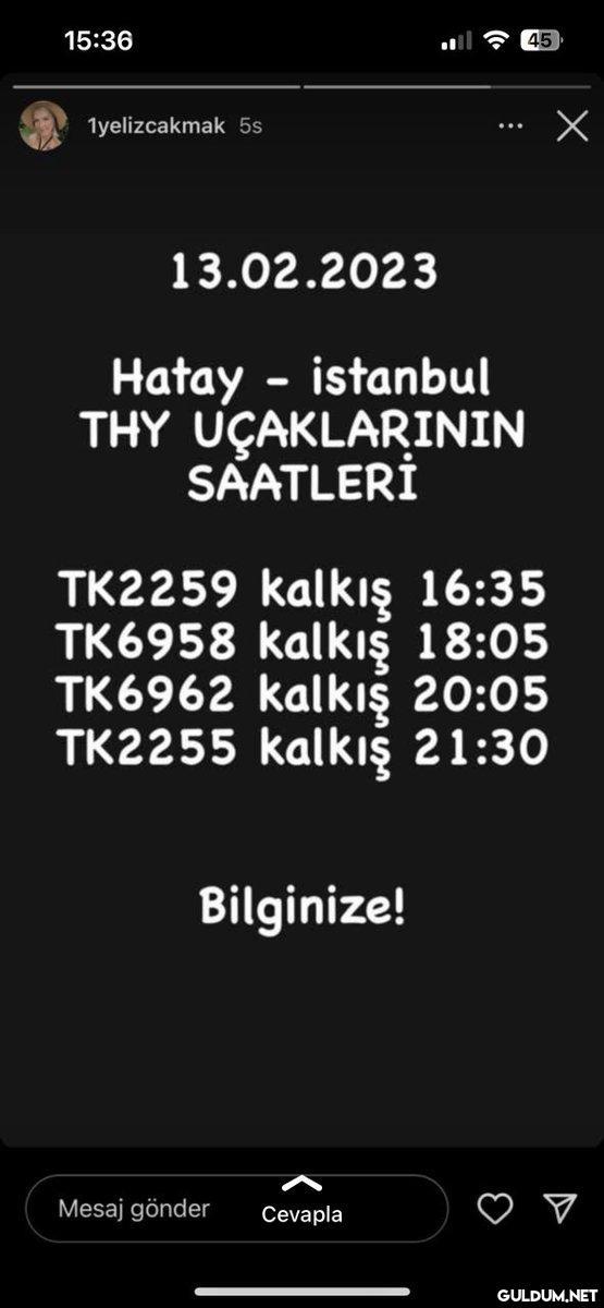 HATAY UÇAK...