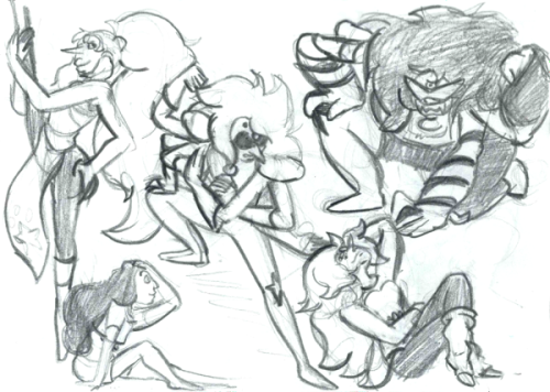 yunisverse:  some fusions bc i realize i’ve never drawn them, and some gregrose because the opposite reason