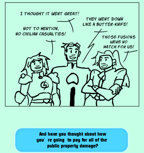 “Public Damage” - A CN/Fusionfall crossover comic! Lol, ease up on them tv caster, they’re kids who 