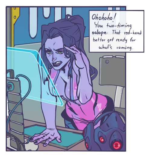 artsypencil: Widowmaker Reacts to Tracer’s adult photos