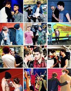 harrystylesdaily:  zayn&amp;louis » 2013  Louis: What’s one thing you can’t live without? Zayn: You. 