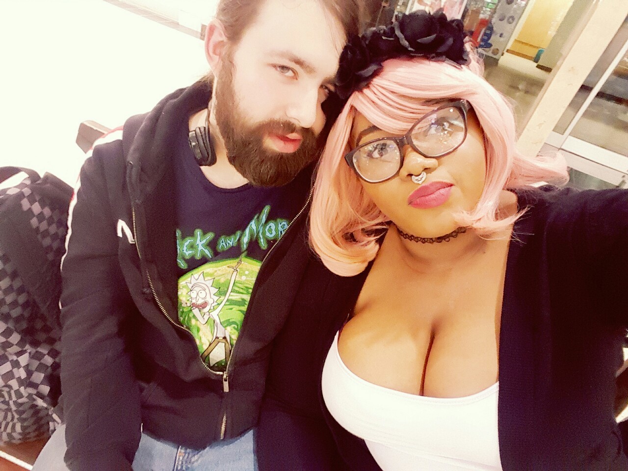 afatblackfairy:  Today was nice 💕 and also filled with sexual tension 😂  😍😍😍😍😍