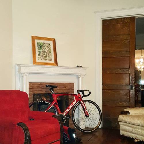 FUJI in the fireplace #fixedgear #fixedgearbike #bikedc #baaw #artbro