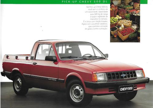Chevy 500, the pickup version (coupe utility)  of the Chevette, made by Chevy Brazil on the T body f