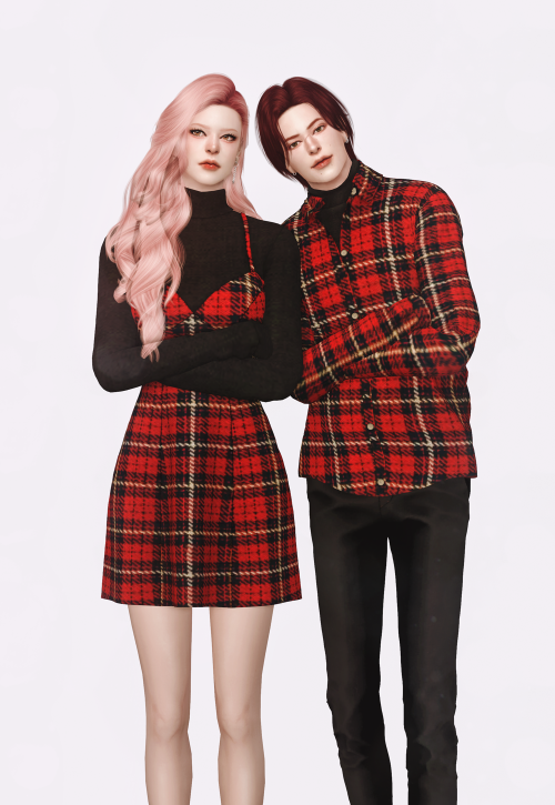 [sudal] Couple Turtleneck knit set 3▶ All lod▶ Nomal map▶ Male - 50 swatch▶ Female - 45 swatch♥ Than