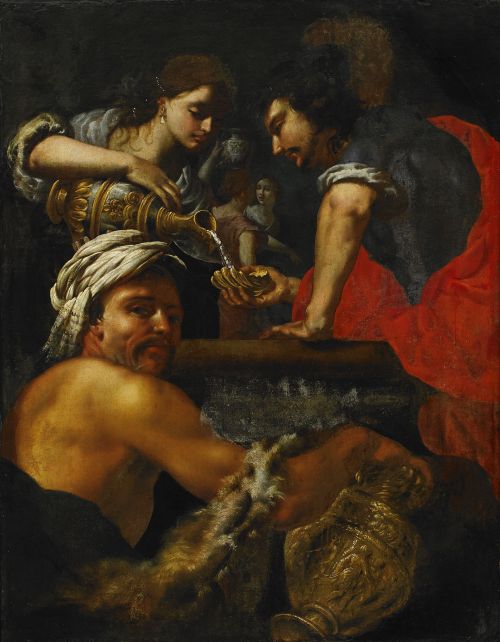 Alessandro Rosi (Italian, Florence 1627-1697), Rebeca at the Well, Stockholm Kunstverk sale, 2014