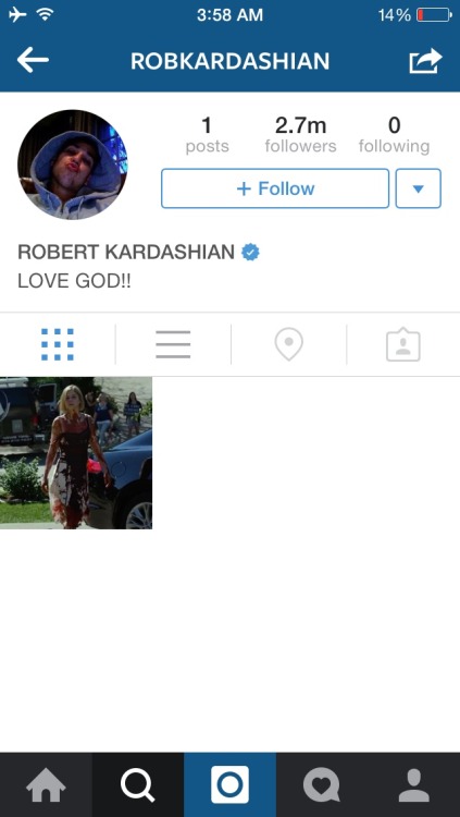 eastcoastbae: heidiblairmontag:Rob Kardashian unfollows everyone, including his family on Instagram 