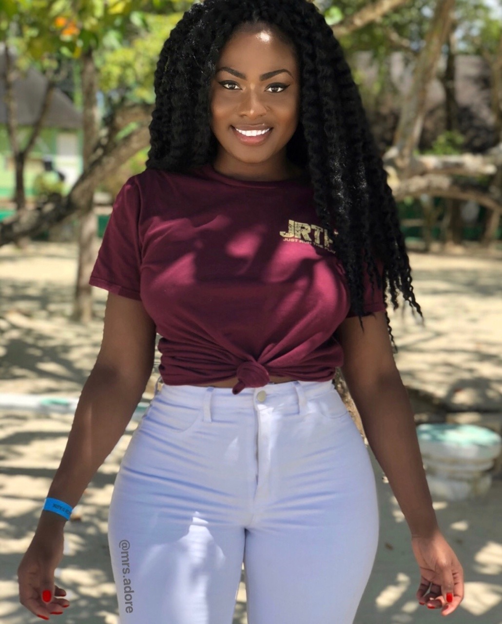 darkskindchk:  Jamaican beauty   Ig: @mrs.adore   Dress: silhouettestylez.com