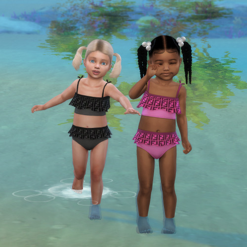 Toddlers Designer Tankini• 8 Swatches - *Island Living needed*.DOWNLOADPatreon early access // 