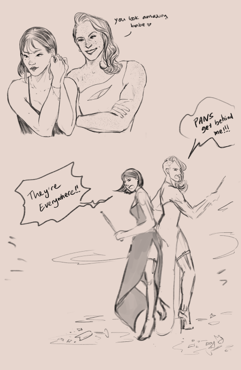 bluebutter-art:The ministry gala has been under attack !!…super quick sketches aka an excuse for me 