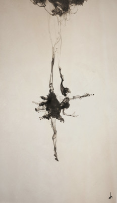 fer1972:  Black Dancer: Illustration and Photographic Ink Artwork by David Calluori   D: que ves?