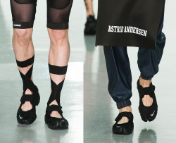 system2:  Nike Air Rifts at Astrid Andersen S/S 2015. 