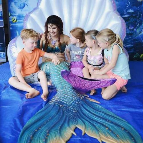 This little guy was convinced I wasn&rsquo;t a real mermaid. Even after touching the tail and tellin