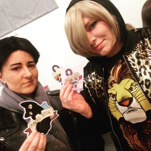 I ended up talking to some rad ppl who came by today as Yurio and Otabek so I needed to get this pic