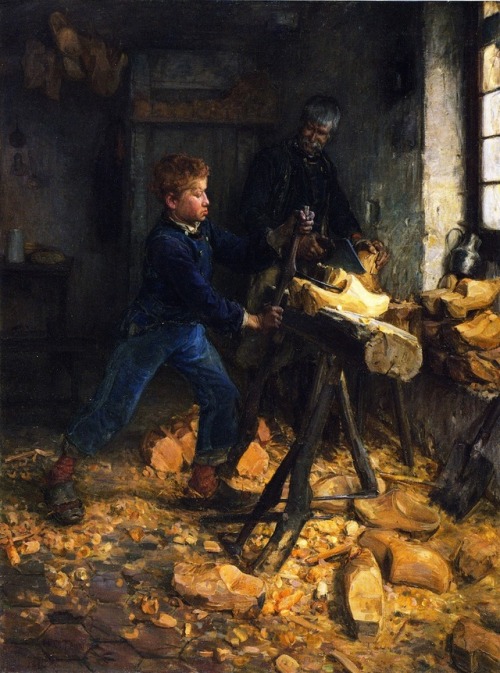 artist-tanner: The Young Sabot Maker, 1895, Henry Ossawa Tanner