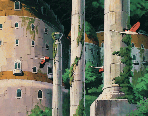 shiroa:  Castle in the Sky (1986) dir. Hayao Miyazaki  