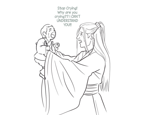 SangCheng week DAY 4 - Accidental baby acquisition!Nie Huaisang somehow learns of Jin Guangyao’s pla