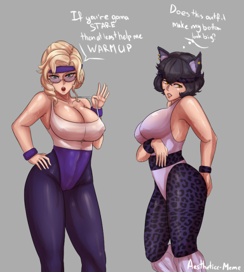 aestheticc-meme:  PHY-SI-CALy’all thought I wouldn’t put the MILFs in workout clothes??btw watched the music video for the song recently and I DO NOT remember it being like that…HDs over at the serverino